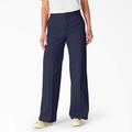 Dickies Women's Regular Fit Wide Leg Work Pants - Ink Navy Size 4 (FP901)