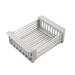 Captive Gala Stainless Steel Collapsible In Sink Dish Rack Stainless Steel in Gray | 3.54 H x 17.5 W x 8.85 D in | Wayfair DQY7454VBDE0U09EICQ