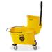 Dryser 26 Qt. Mop Bucket w/ Wringer Plastic | 34 H x 13.25 W x 27.75 D in | Wayfair JAN-WRG-260SP-YEL