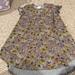 Lularoe Dresses | Lularoe Kids Grey Flower T Shirt Dress | Color: Gold/Gray | Size: 10g