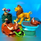 Disney Toys | Disney’s The Lion King Vintage 1990s Kfc & Burger King Action Toy Bundle Of 4 | Color: Brown/Green | Size: 2.25”-4.5”