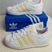 Adidas Shoes | Adidas Originals Superstar Gy2073 Sneaker Shoes Sz 7 Womens New Nwb | Color: White/Yellow | Size: 7