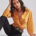 Anthropologie Tops | Anthropologie Sunday In Brooklyn Gold Mustard Yellow Top Blouse Shirt | Color: Gold/Yellow | Size: Xs