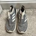 Adidas Shoes | Grey Adidas No Lace Tennis Shoes | Color: Gray/White | Size: 8.5