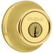 Kwikset Single Cylinder Deadbolt Zinc in Yellow | 2.58 H x 3.43 W x 2.58 D in | Wayfair KW06002