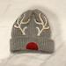 American Eagle Outfitters Accessories | American Eagle Outfitters Fun Reindeer Hat | Color: Gray/Red | Size: Os