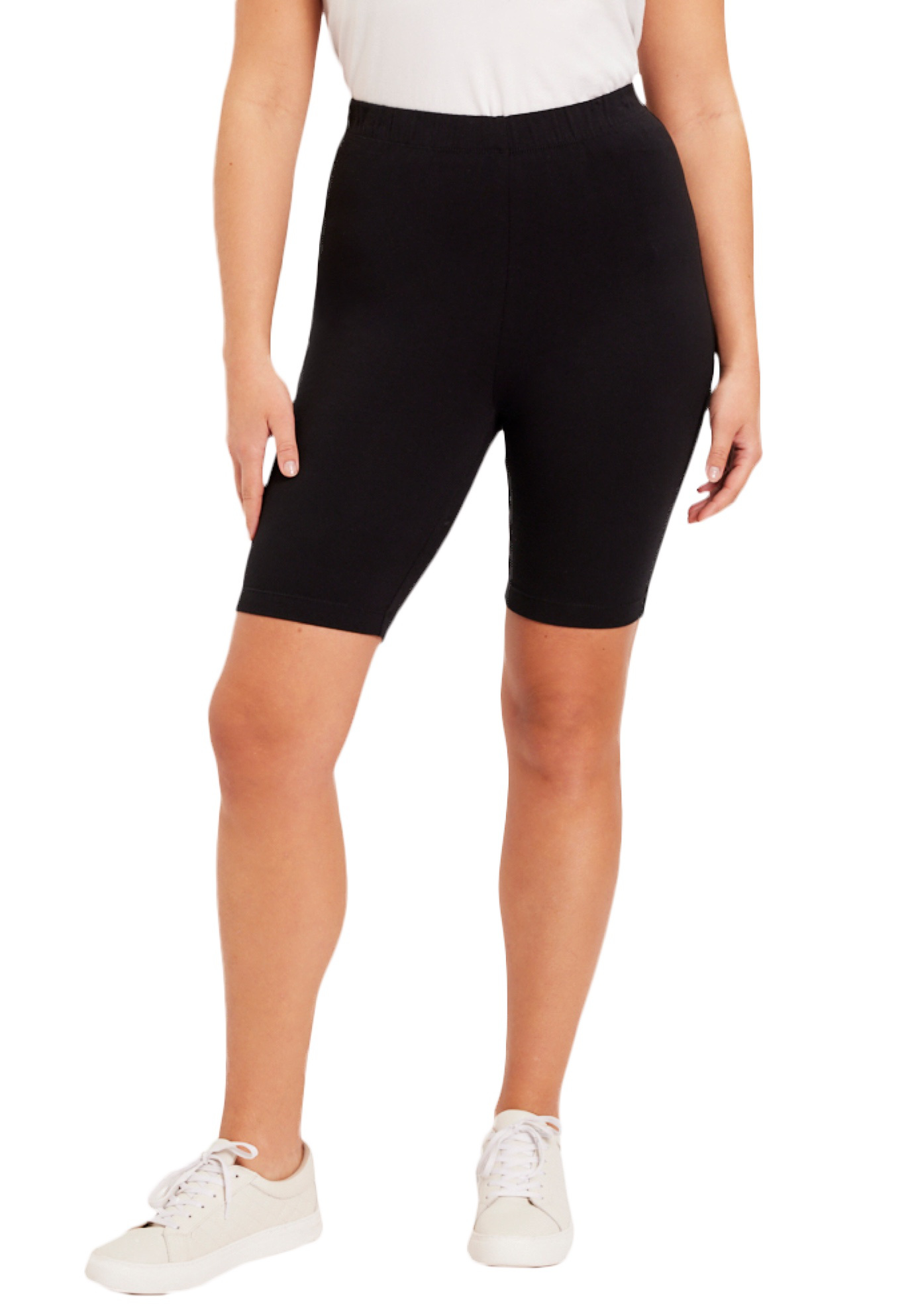 Plus Size Women's Classic Bike Shorts by June & Vie in Black (Size 14/16)