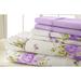 6-pc Traditional Floral Sheet Set by BrylaneHome in Lavender Floral (Size TWIN)