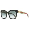 Gucci Accessories | Gucci Square Sunglasses Gg0034sn 002 Black/Green/Red 54mm 0034 | Color: Green | Size: Os