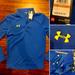 Under Armour Shirts | Men's Under Armour Blue Sport Cold Gear Pullover Running Work Out Top Sz S | Color: Blue/Yellow | Size: S