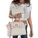 Michael Kors Bags | Michael Kors Carmen Medium Flap Shoulder Bag + Double Zip Wallet Mk Vanilla Pink | Color: Pink/White | Size: Os