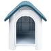 Tucker Murphy Pet™ Dog House Garden Dog Kennel Small Pet Cage Puppy Shelter Polypropylene Plastic House in White/Blue | Wayfair