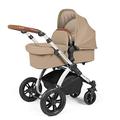 Ickle Bubba Stomp Luxe 2-in-1 Pushchair - Silver/Desert/Tan