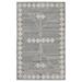 Gray/White 96 x 60 x 0.2 in Area Rug - Joss & Main Cinda Indoor Outdoor Handwoven Gray Area Rug Polyester | 96 H x 60 W x 0.2 D in | Wayfair