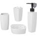 Latitude Run® 4 Piece Bathroom Accessory Set Ceramic in White | 2.4 D in | Wayfair BDAA50CC3CC3402AA2334F753C5059E3