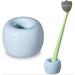 Latitude Run® Mini Ceramics Toothbrush Holder Ceramic in Blue | 1.18 H x 1.57 W x 1.57 D in | Wayfair 7037CBC0C7A44EEC9EF71126BBF6D3B2