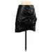 Shein Faux Leather Skirt: Black Bottoms - Women's Size Small