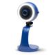 Movo WebMic HD Pro All-in-One Webcam with Mic and Ring Light in Royal Blue- 1080p HD Camera, Pro Cardioid Condenser Microphone, LED Ring Light - HD Webcam for Streaming, Video Calls, Recording, Gaming