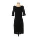 Banana Republic Casual Dress - Sheath: Black Print Dresses - Women's Size 4