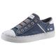 Slip-On Sneaker MUSTANG SHOES "Schlupfschuh, Freizeitschuh" Gr. 38, blau (jeansblau) Damen Schuhe Sneaker
