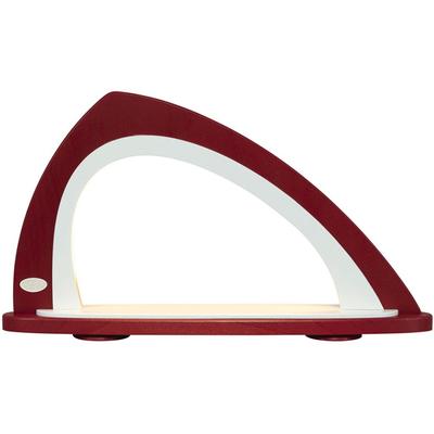 LED Schwibbogen WEIGLA "Weihnachtsdeko", rot (bordeaux, weiß), B:52cm H:29,7cm T:9cm, Schwibbögen, Leerbogen zum Selbstbestücken, asymmetrisch Image