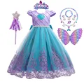 Costume de Cosplay de sirène pour filles robe de princesse pour enfants cadeau d'anniversaire