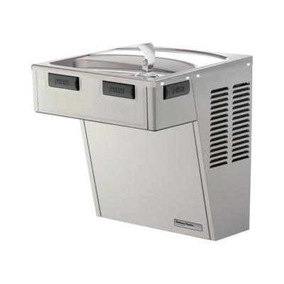 Halsey Taylor HAC8PV-NF Wall Mount Drinking Fountain - Non Filtered, Refrigerated, Platinum Vinyl, Gray, 115 V