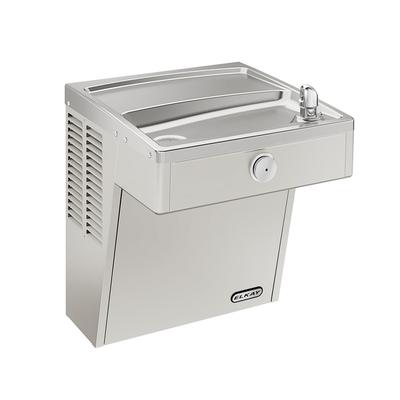 Elkay VRC8S Wall Mount Drinking Fountain - Non Filtered, Refrigerated, Stainless, Silver, 115 V