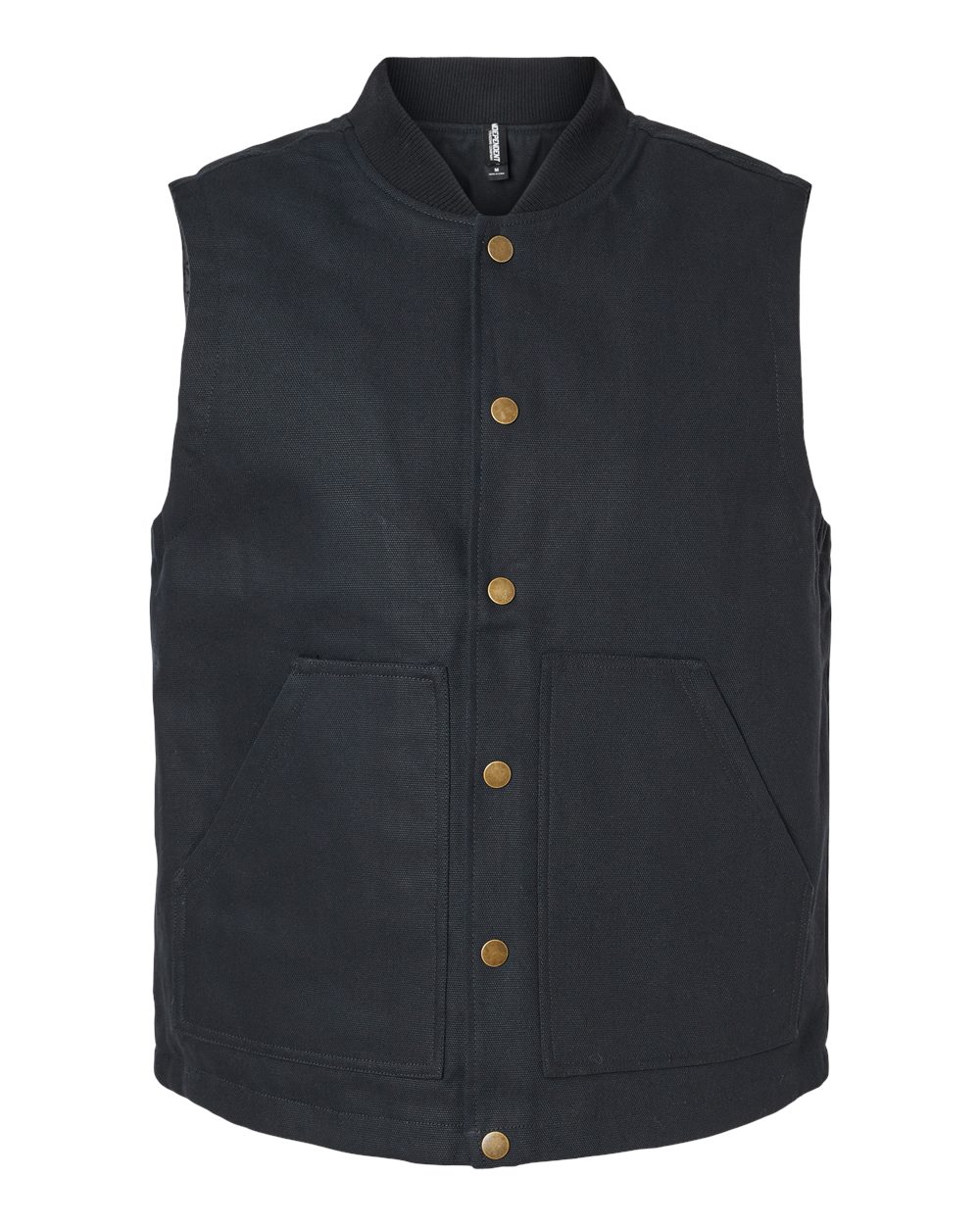 Independent Trading Co. EXP560V Insulated Canvas Workwear Vest in Black size XL | Cotton