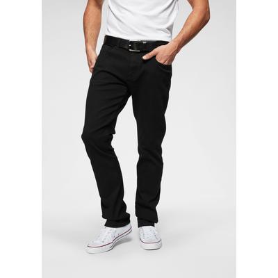 Regular-fit-Jeans CAMEL ACTIVE "HOUSTON", Herren, Gr. 42, Länge 34, schwarz (foreschwarz), Denim/Jeans, Obermaterial: 98% Baumwolle, 2% Elasthan, casual, regular fit lang, Jeans, im klassischen 5-Pocket-Stil Image