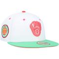 Men's New Era White/Green Milwaukee Brewers 1982 World Series Watermelon Lolli 59FIFTY Fitted Hat