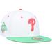 Men's New Era White/Green Philadelphia Phillies 2008 World Series Watermelon Lolli 59FIFTY Fitted Hat