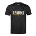 Men's Levelwear Black Boston Bruins Logo Richmond T-Shirt