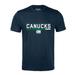 Men's Levelwear Navy Vancouver Canucks Logo Richmond T-Shirt