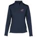 Women's Levelwear Navy Columbus Blue Jackets Daybreak Quilted Quarter-Zip Pullover Top