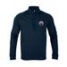 Youth Levelwear Navy Edmonton Oilers Cali Insignia Quarter-Zip Pullover Top