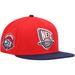 Men's Mitchell & Ness Red/Navy New Jersey Nets Hardwood Classics Team Side Fitted Hat