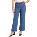 Plus Size Women's Contour Denim Wide-Leg Jean by June+Vie in Medium Wash (Size 22 W)