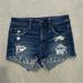 American Eagle Outfitters Shorts | American Eagle Outfitters Super Stretch Hi-Rise Shortie Jean Shorts | Color: Blue | Size: 2