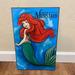 Disney Wall Decor | Disney The Little Mermaid Wood Poster | Color: Blue/Red | Size: 13 X 9