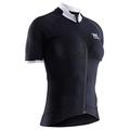 X-Bionic Women Invent 4.0 Bike Race Zip Short Sleeve Shirt - Opal Black/Arctic White, Medium