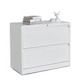 SISWIM File Cabinet Filing Cabinett with Lock 2 Drawer Lateral Filing Cabinet for Legal/Letter A4 SizeLocking Horizontal File Cabinet for Office Home Storage Cabinet