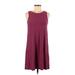 Eliane Rose Casual Dress - A-Line: Pink Solid Dresses - Women's Size Small