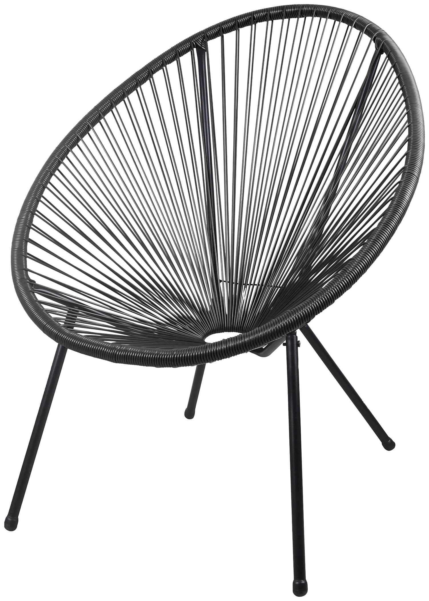 Gartensessel GARDEN PLEASURE "Dalida", schwarz, B:73cm H:93cm T:73cm, Sessel