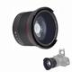 Fisheye Lens, 58mm 0.35X Wide Angle Fisheye Super Lens for SLR DSLR Camera, Black