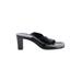 Donald J Pliner Mule/Clog: Black Solid Shoes - Women's Size 8 1/2 - Open Toe