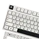 Capuchons de touches de clavier en PBT Style minimaliste blanc noir pour clavier mécanique