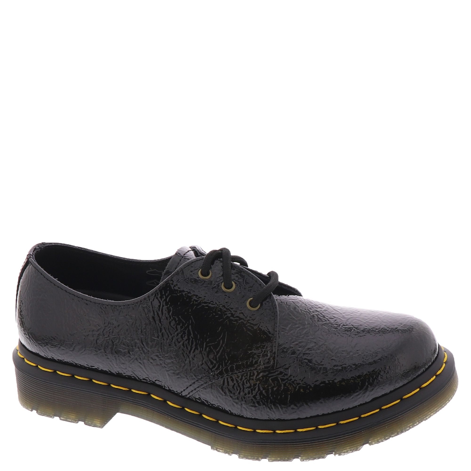 Dr Martens 1461 Distressed Patent - Womens UK 5 US 7 Black Oxford Medium