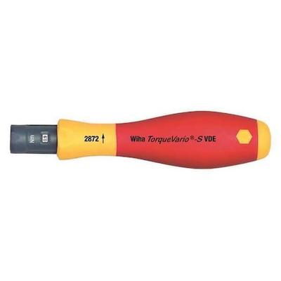 WIHA 28724 Torque Screwdriver,Adj.,Plastic Housing