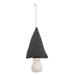 Solid Gray Fabric Christmas Tree Ornament 6" - 6"L x 2.75"W x 1.40"h